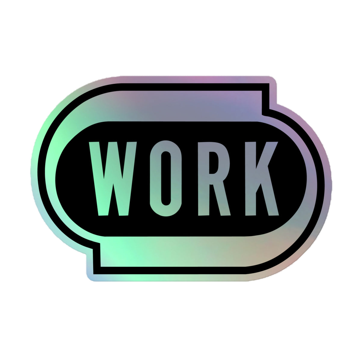 WORK Holographic Sticker – Work Brands